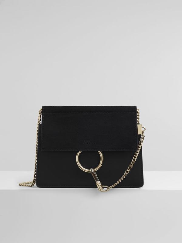 Mini Bolsos Mujer Chloé Faye Negras Nylon PYMK17263